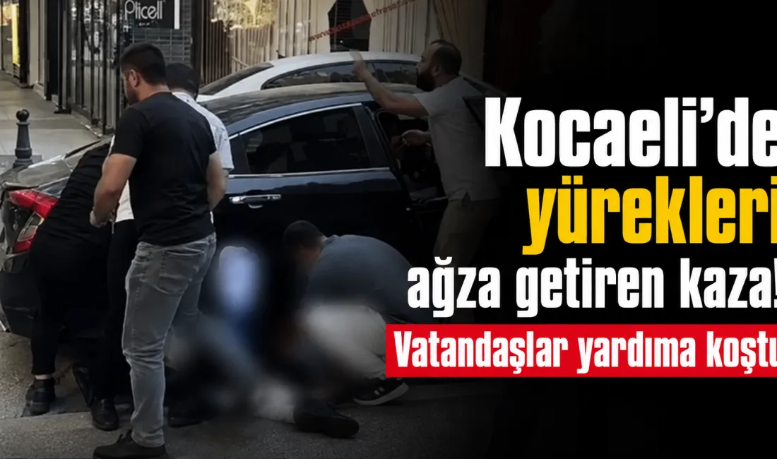 Kocaeli Fethiye Üst Geçit mevkiinde sağa dönüş yapan otomobilin çarptığı
