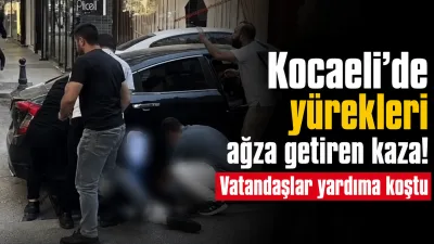Kocaeli Fethiye Üst Geçit mevkiinde sağa dönüş yapan otomobilin çarptığı