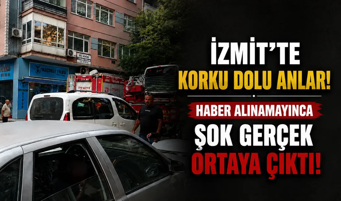 İzmit İnönü Caddesi üzerinde yaşanan olayda, eşine ulaşamayan ve kapıyı