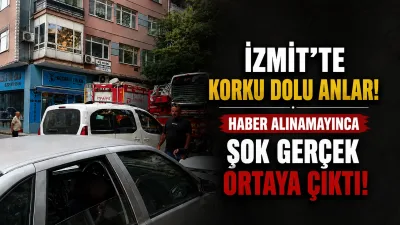 İzmit İnönü Caddesi üzerinde yaşanan olayda, eşine ulaşamayan ve kapıyı
