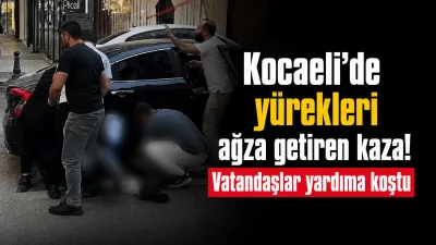 Kocaeli Fethiye Üst Geçit mevkiinde sağa dönüş yapan otomobilin çarptığı