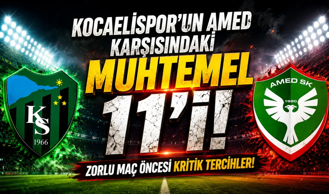 Trendyol Süper Lig’in 2. haftasında temsilcimiz Kocaelispor, evinde Amed FK