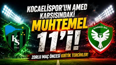 Trendyol Süper Lig’in 2. haftasında temsilcimiz Kocaelispor, evinde Amed FK