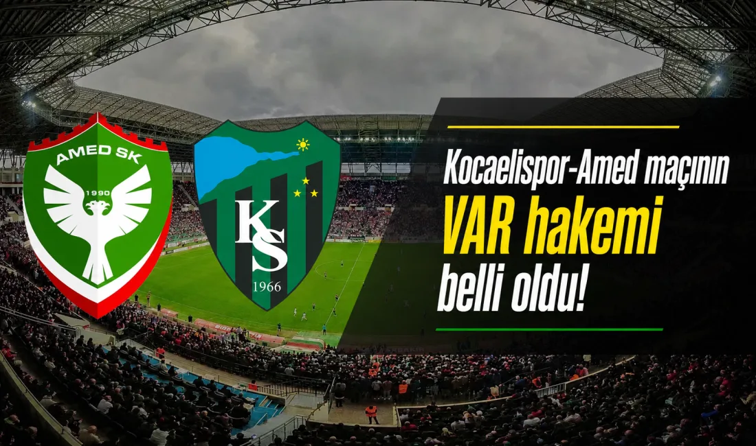 Trendyol Süper Lig’de temsilcimiz Kocaelispor ile Amedspor arasında bu akşam
