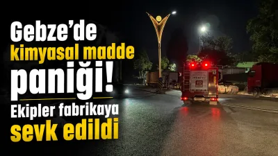 Gebze’de kozmetik üretimi yapılan fabrikada asansördeki bidon devrildi, yaklaşık 10
