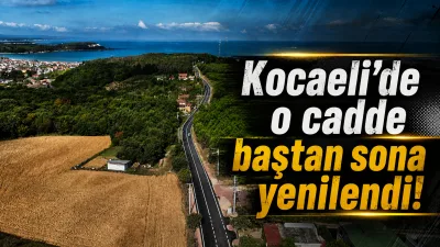 Kocaeli Büyükşehir Belediyesi, Kefken Atatürk Caddesi’ni 3,5 kilometre boyunca yeniledi.