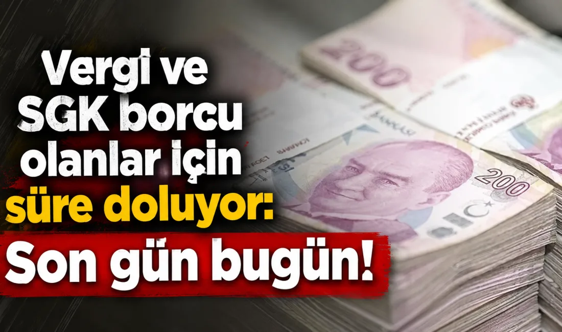 Vergi, SGK primi, MTV, trafik cezası ve öğrenim kredisi borçlarının