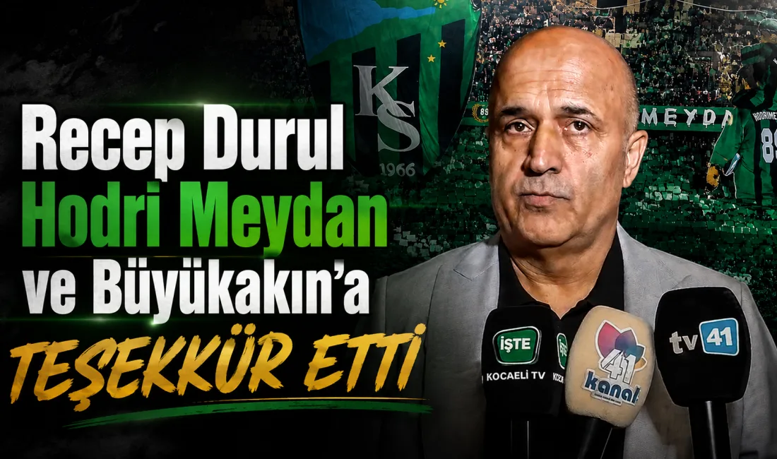 Kocaelispor Başkanı Recep Durul, Konyaspor galibiyetinin ardından taraftarın birlik ruhunu