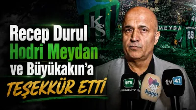 Kocaelispor Başkanı Recep Durul, Konyaspor galibiyetinin ardından taraftarın birlik ruhunu