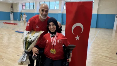 Kocaeli Büyükşehir Belediyesi Kağıtspor’un milli boccia sporcusu Havva Alyurt, Mısır’ın