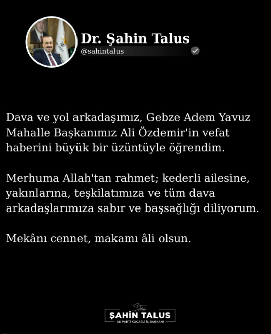 Gebze AK Parti teşkilatını yasa boğan kayıp!
