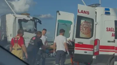 Kuzey Marmara Otoyolu güzergahındaki köprü üzerinde seyreden lüks arazi aracı,