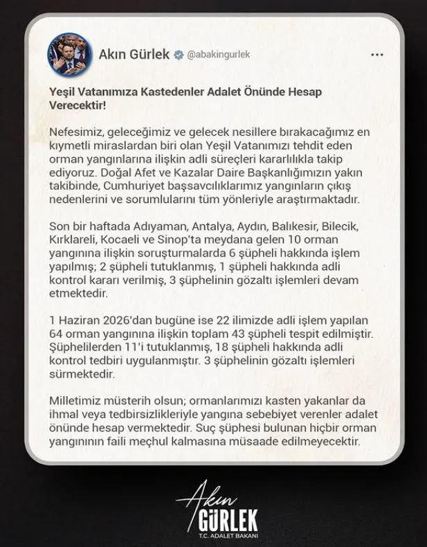 Kocaeli’nin de aralarında olduğu 8 ilde yangın soruşturması!