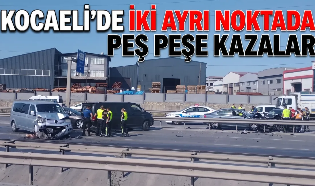 Kocaeli’nin Gebze ve Kartepe ilçelerinde ardı ardına meydana gelen iki