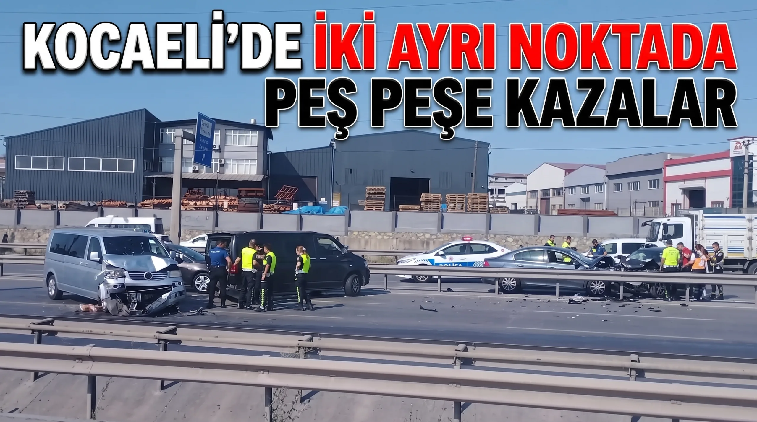 Kocaeli’nin Gebze ve Kartepe ilçelerinde ardı ardına meydana gelen iki