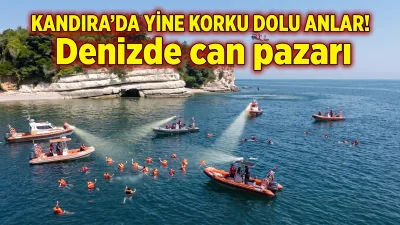 Kocaeli'nin Kandıra ilçesine bağlı Bağırganlı Pınarlı Dirisi Koyu'nda öğle saatlerinde