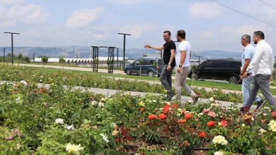 Başiskele Belediye Başkanı M. Yasin Özlü, ilçenin farklı noktalarında sürdürülen