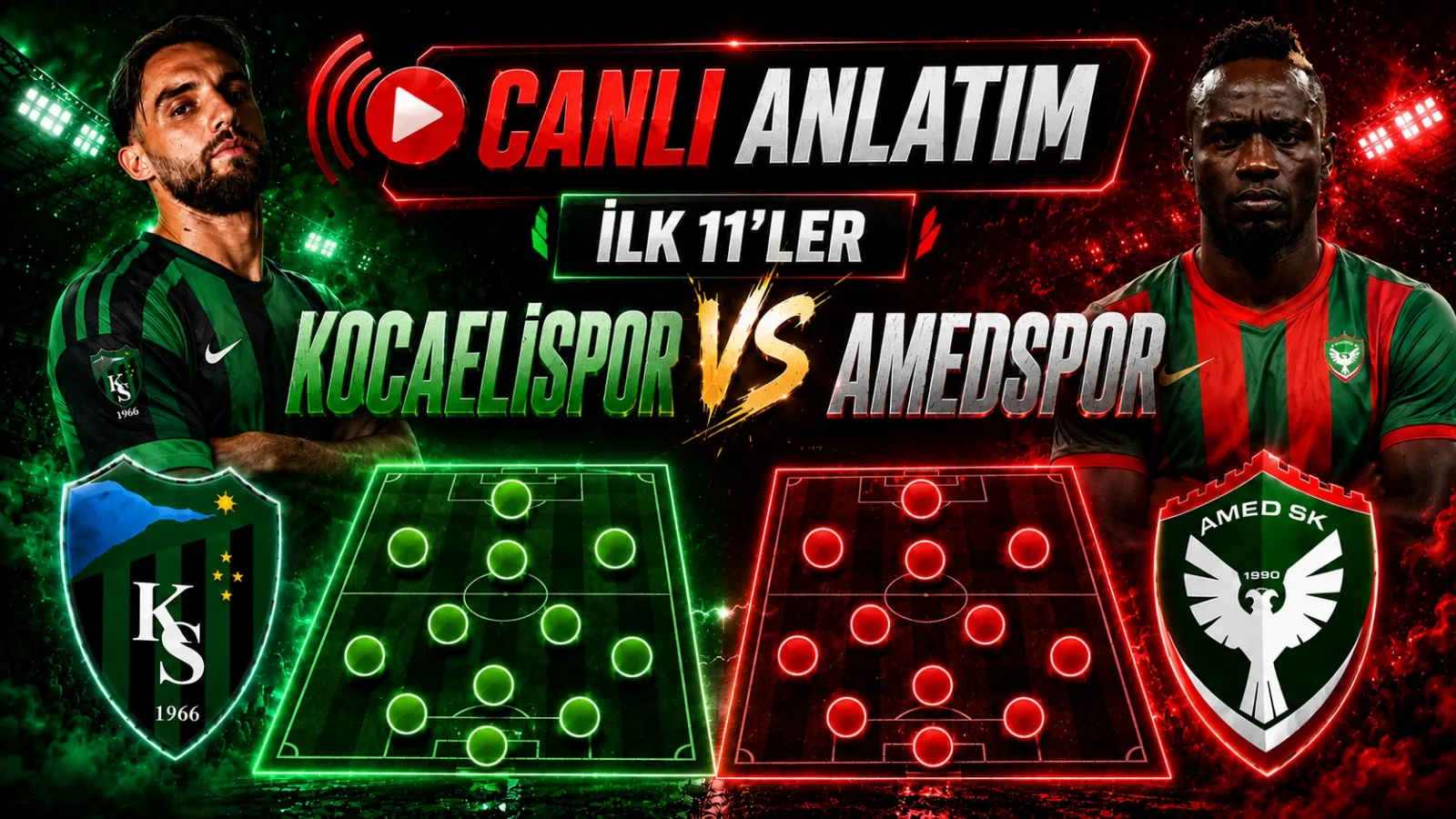 Amed SF’yi konuk edecek olan temsilcimiz, büyük Kocaelispor taraftarının desteğiyle