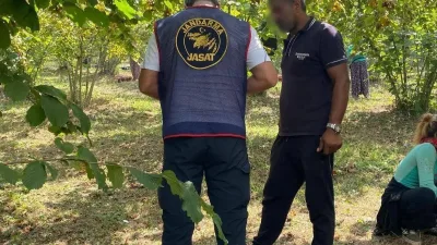 Kocaeli İl Jandarma Komutanlığı ekipleri, fındık hasadı döneminde tarlalarda yaşanabilecek