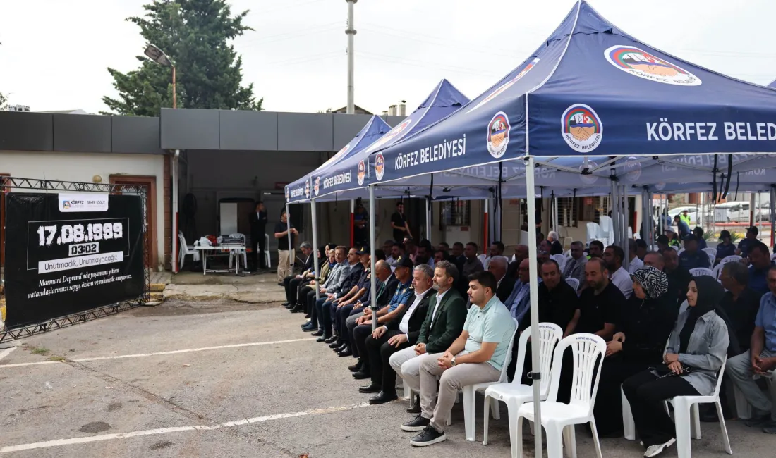 Körfez’de 17 Ağustos 1999 Marmara Depremi’nin 27. yılında deprem şehitleri