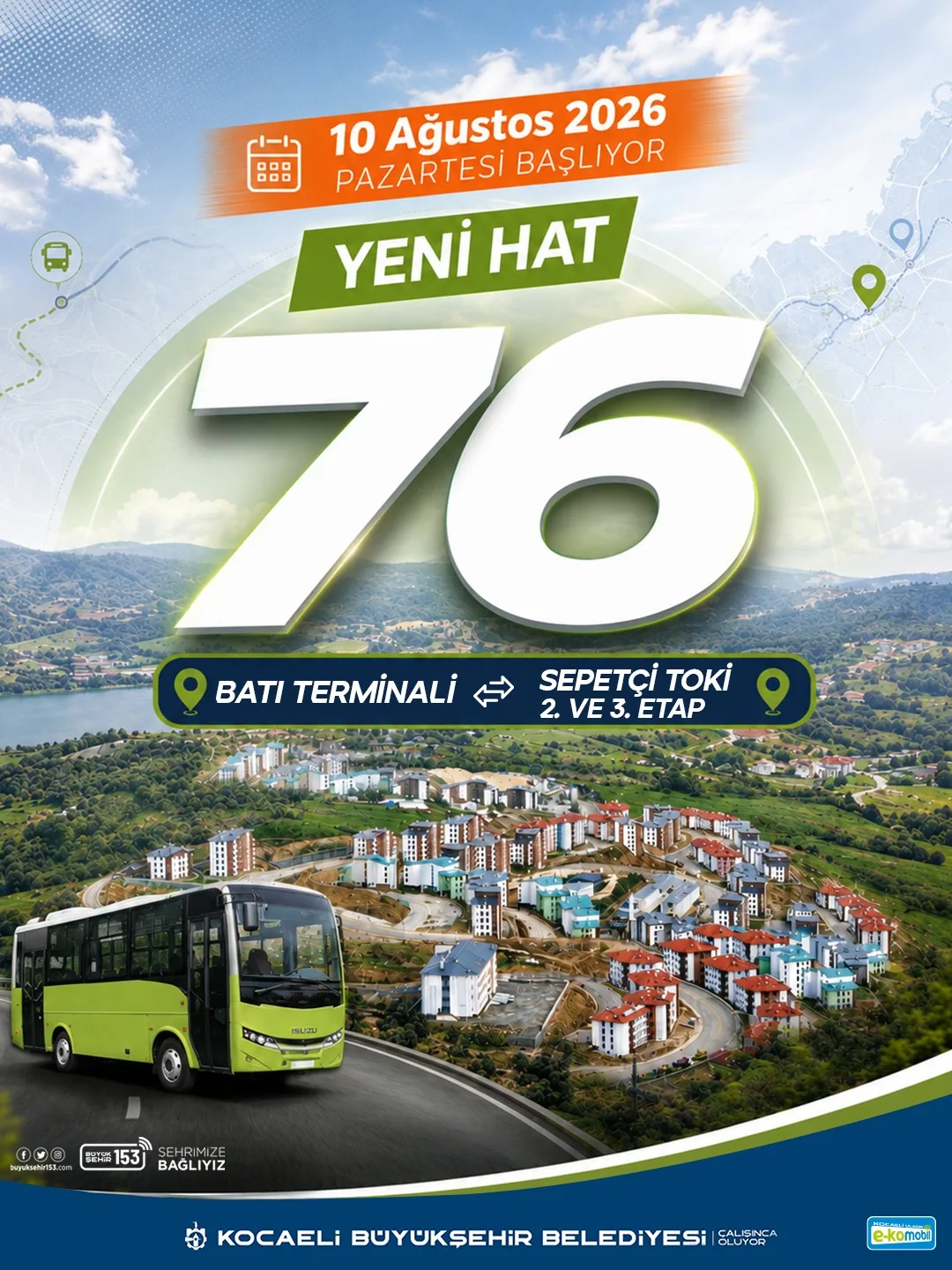 Sepetçi TOKİ’nin ulaşımına yeni hat geliyor!