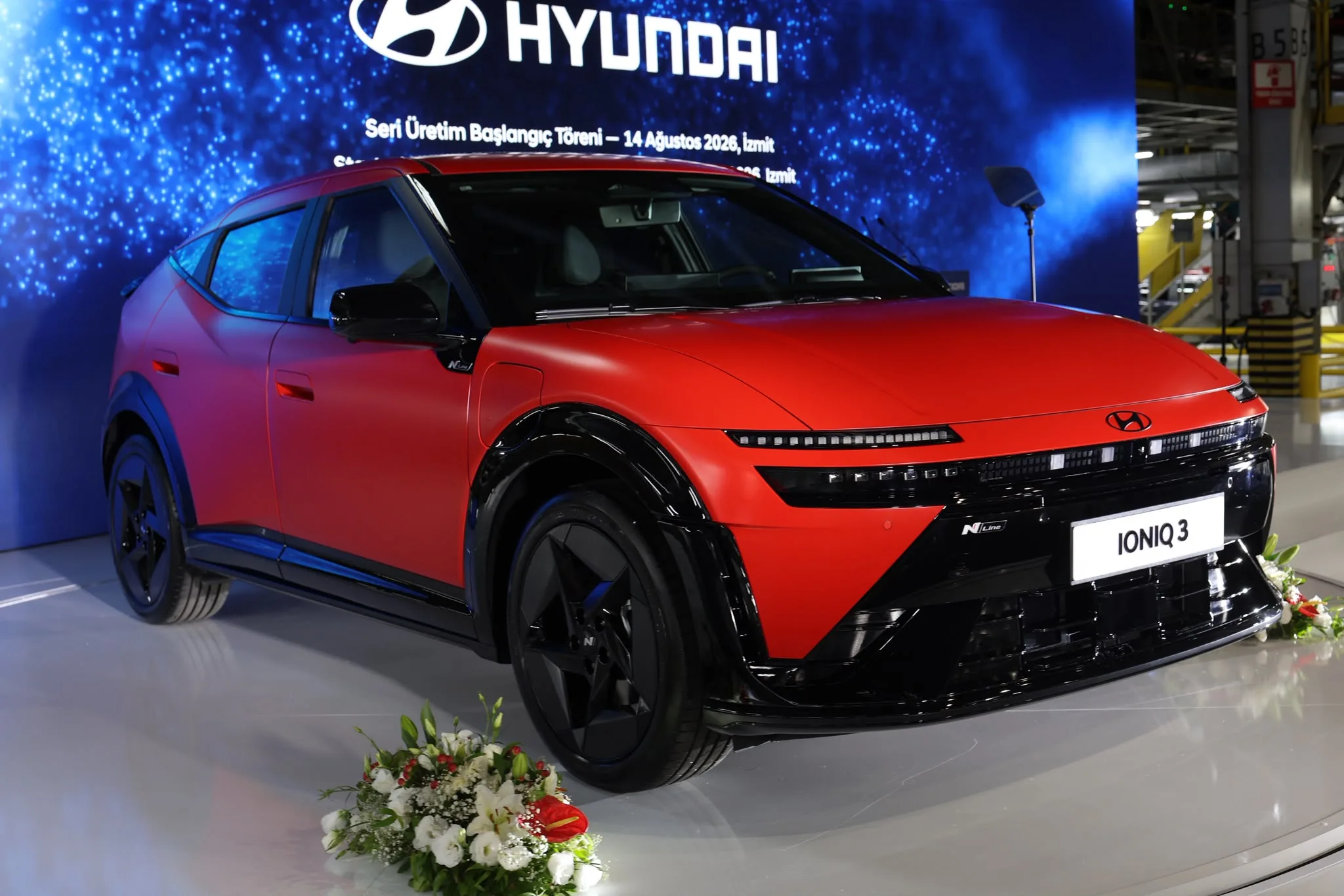 Hyundai IONIQ 3 seri üretimi İzmit Fabrikası'nda törenle başladı!