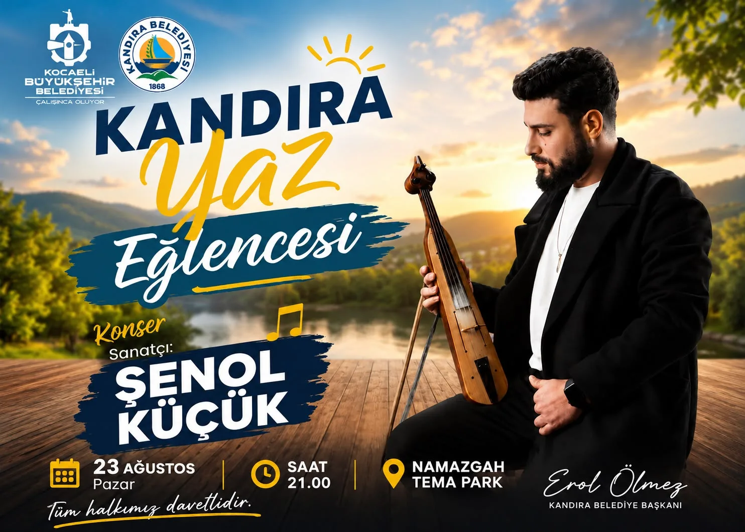 Kandıra Yaz Eğlencesi 23 Ağustos Pazar günü Namazgah Tema Park’ta
