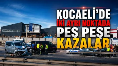 Kocaeli’nin Gebze ve Kartepe ilçelerinde ardı ardına meydana gelen iki