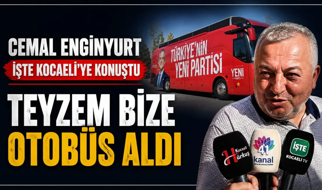 Kocaeli’de gazetemize özel açıklamalarda bulunan Cemal Enginyurt, Yeni Parti’nin kuruluş