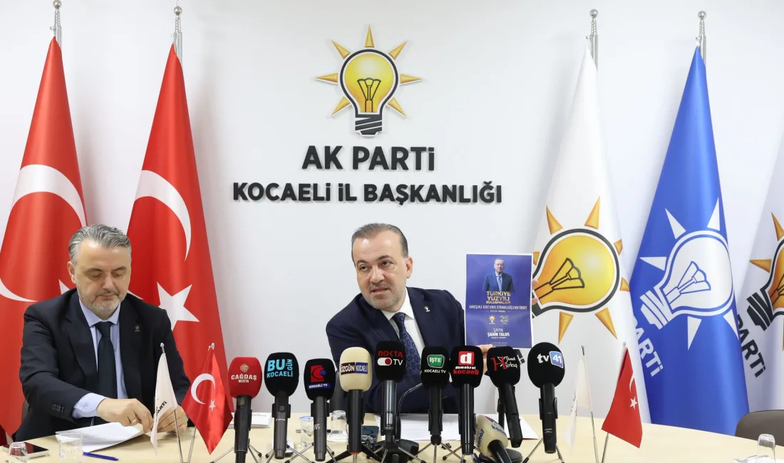 AK Parti Kocaeli İl Başkanı Şahin Talus, Kültür ve Turizm
