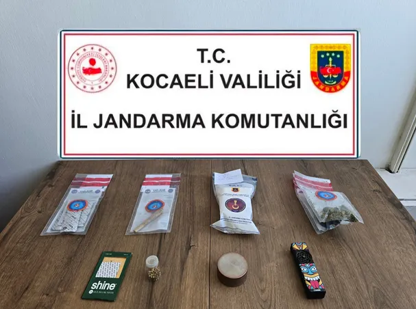 Kocaeli İl Jandarma Komutanlığı ekipleri, uyuşturucu ve uyarıcı madde ticaretinin