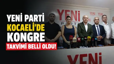 Yeni Parti Kocaeli İl Başkanı Erdem Arcan, düzenlediği basın toplantısında