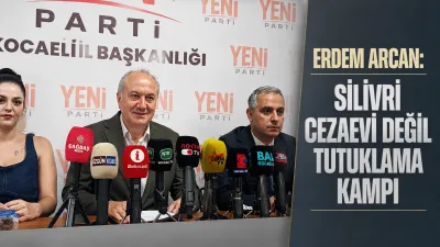 Yeni Parti Kocaeli İl Başkanı Erdem Arcan, düzenlediği basın toplantısında
