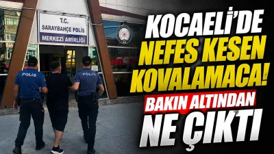 Kocaeli'nin İzmit ilçesinde polisi görünce kaçan şahsın 4 yıl 2