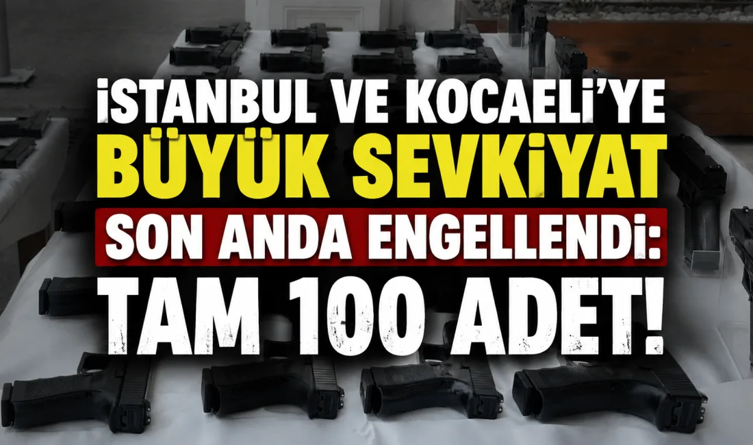 Sakarya’da polis ekiplerince düzenlenen operasyonda, Konya’dan Kocaeli ve İstanbul’a silah