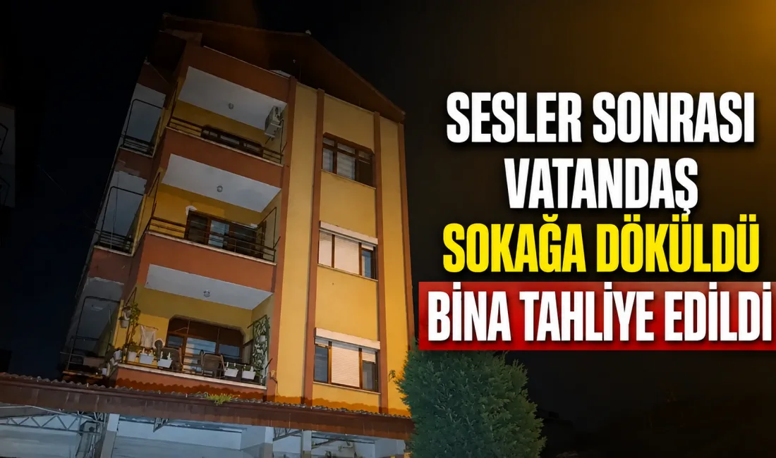 Kocaeli’nin İzmit ilçesinde, gürültü ve çatlama sesleri duyulan 4 katlı