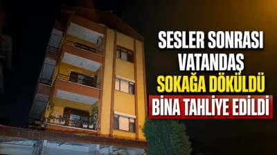 Kocaeli’nin İzmit ilçesinde, gürültü ve çatlama sesleri duyulan 4 katlı