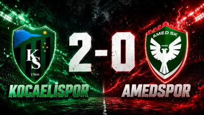 Trendyol Süper Lig’in 2. haftasında Kocaelispor, sahasında karşılaştığı Amed Sportif