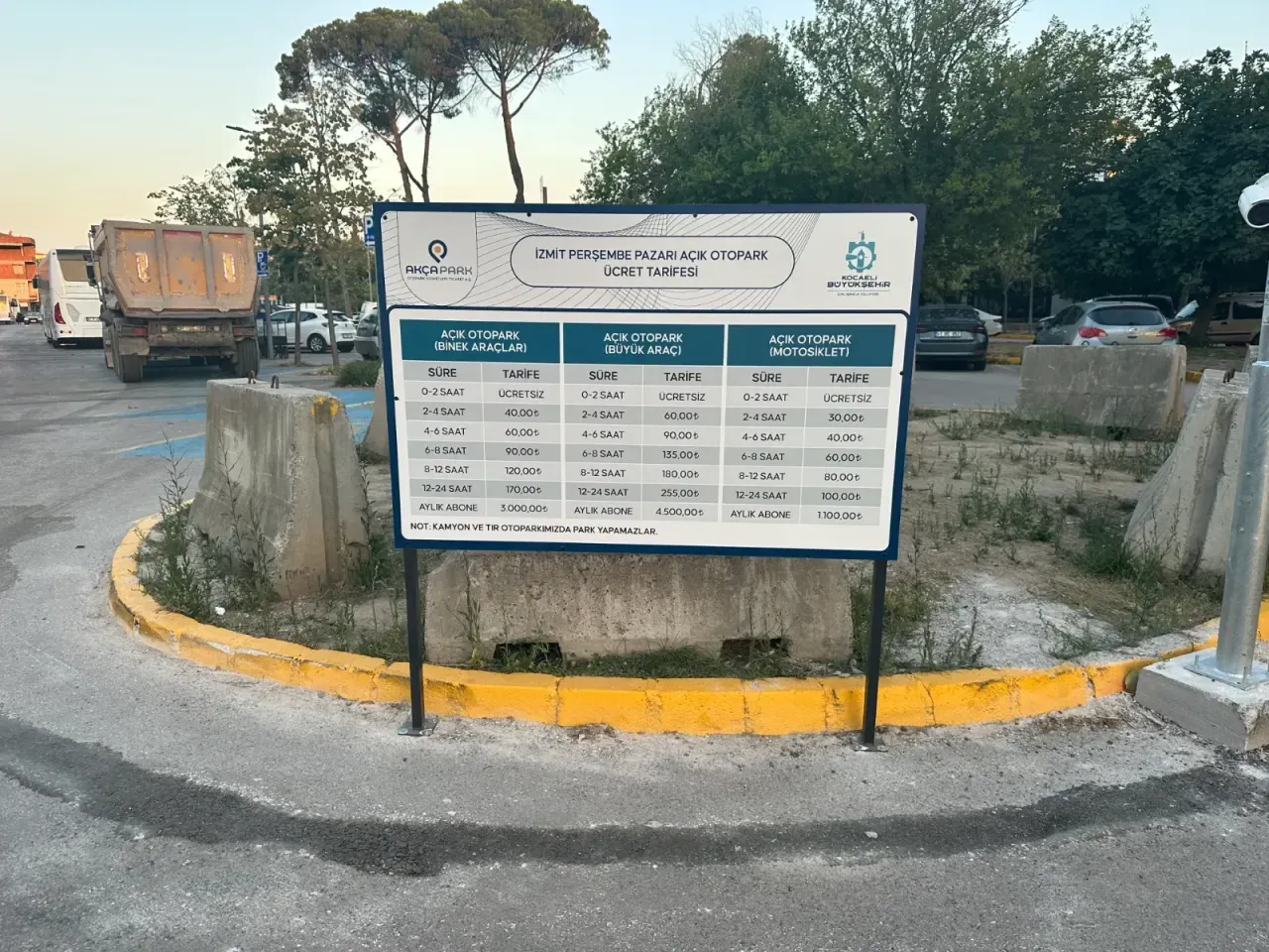 Doğu Kışla Otoparkı’nın fiyat tarifesi belli oldu