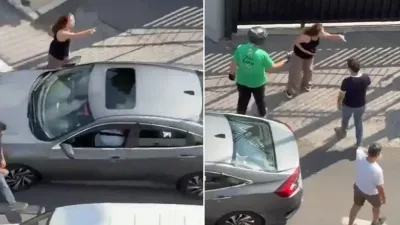 İstanbul’da sokak ortasında bir araya gelen grup arasında henüz bilinmeyen