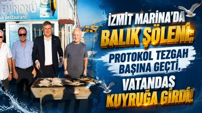 Av yasağının sona ermesiyle birlikte İzmit Marina Sahili Tekne Restoranlar