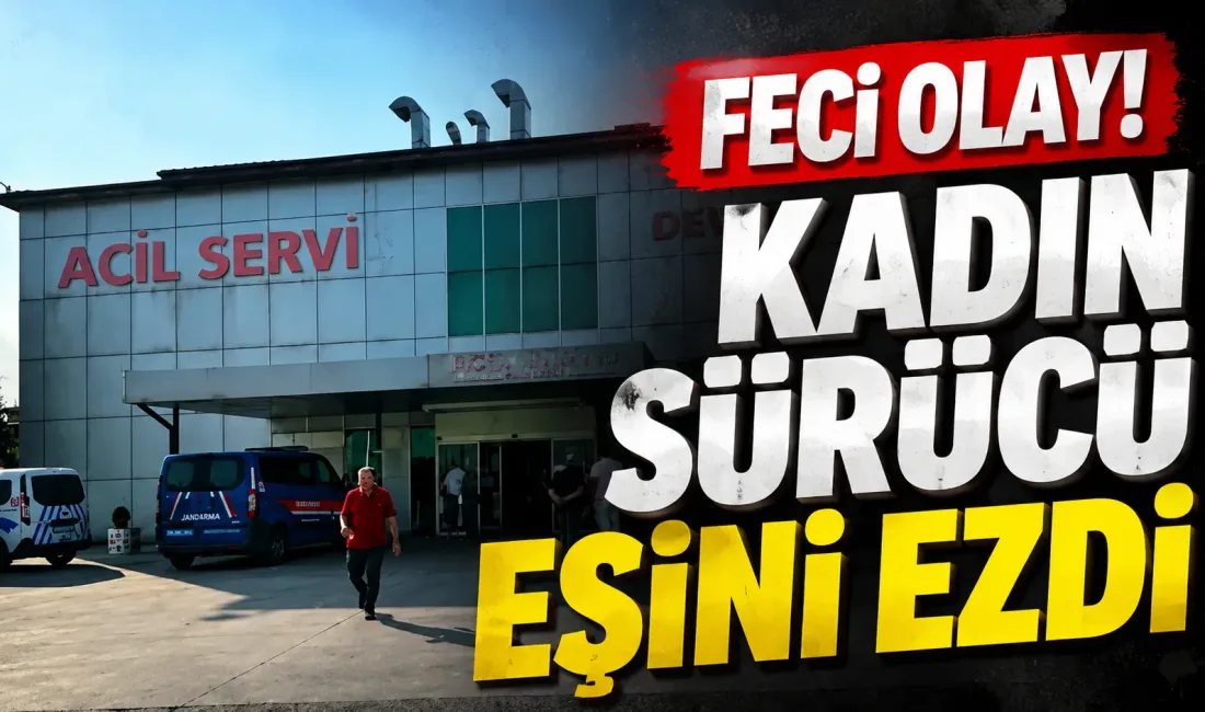 Sakarya’nın Akyazı ilçesinde meydana gelen görünmez kazada, evinin önünde araçla