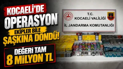 Kocaeli İl Jandarma Komutanlığı ekipleri, kaçakçılıkla mücadele çalışmaları kapsamında gerçekleştirdikleri