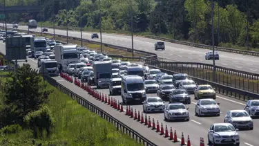 Kocaeli TEM Otoyolu'nda çalışmalar 1 ay daha uzatıldı