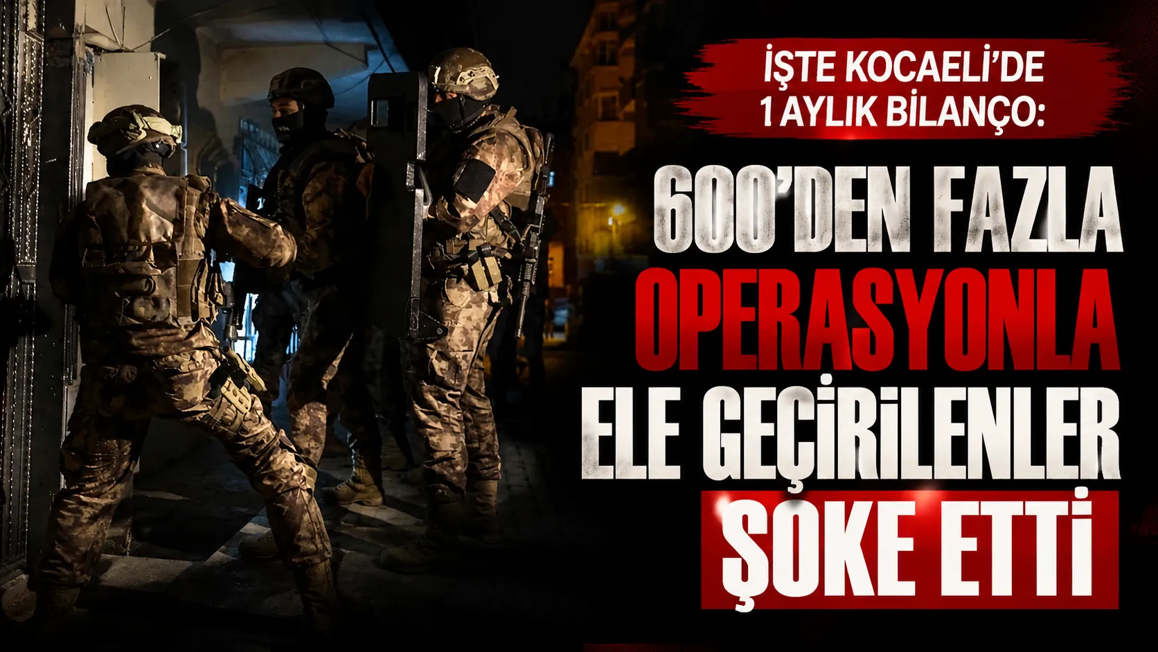 Kent genelinde uyuşturucu madde kullanımının, ticaretinin ve sevkiyatının önlenmesine yönelik