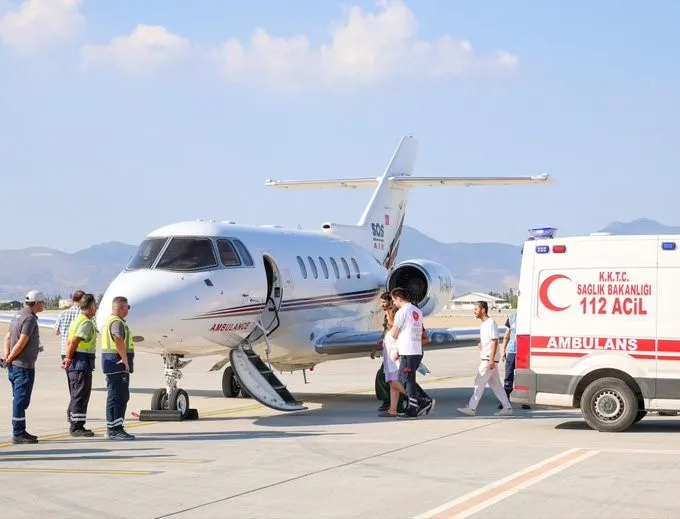 Girne’deki gemi kazasından etkilenen hamile kadın Kocaeli’ye nakledildi