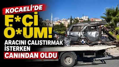 Kocaeli’nin Gebze ilçesinde, çalışmayan otomobilini vurdurmak (yokuş aşağı viteste takarak