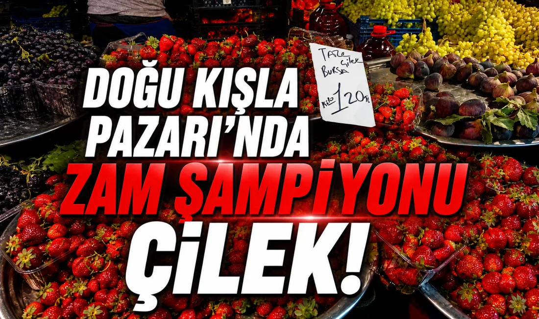 Doğu Kışla Kapalı Pazar Yeri'nde sabahın erken saatleriyle birlikte tezgahlar