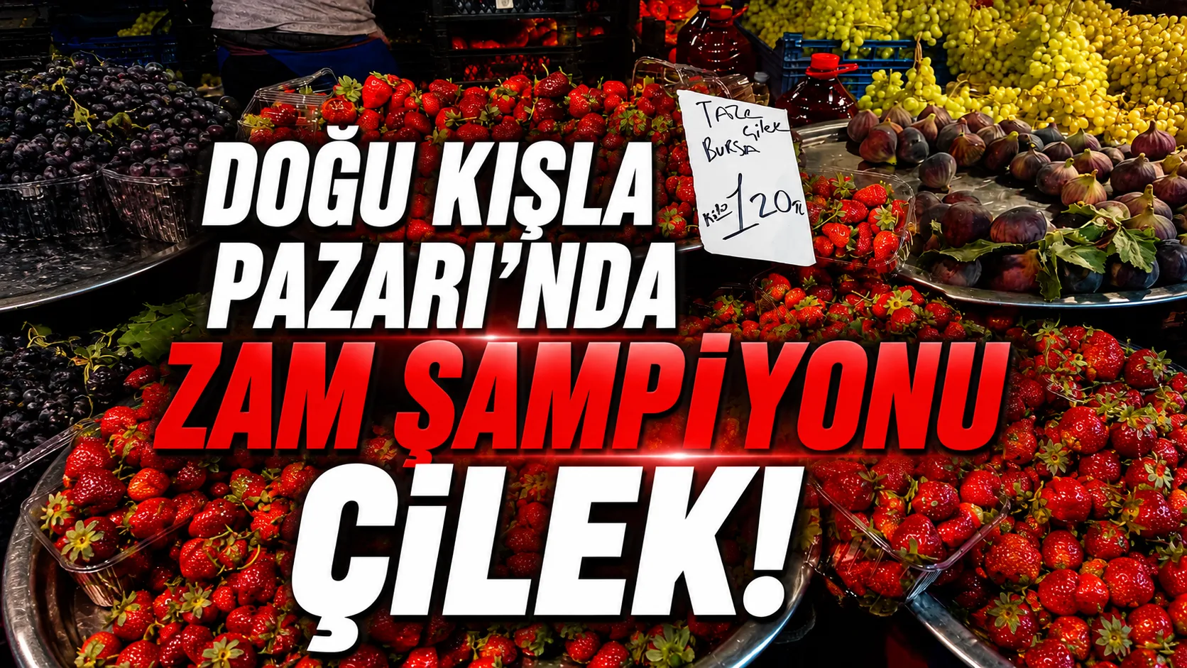 Doğu Kışla Kapalı Pazar Yeri'nde sabahın erken saatleriyle birlikte tezgahlar
