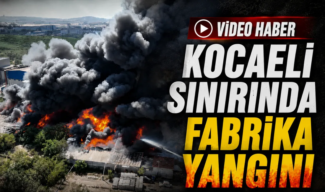Kocaeli sınırında yer alan Tuzla Orhanlı Deri Sanayi Bölgesi'ndeki bir